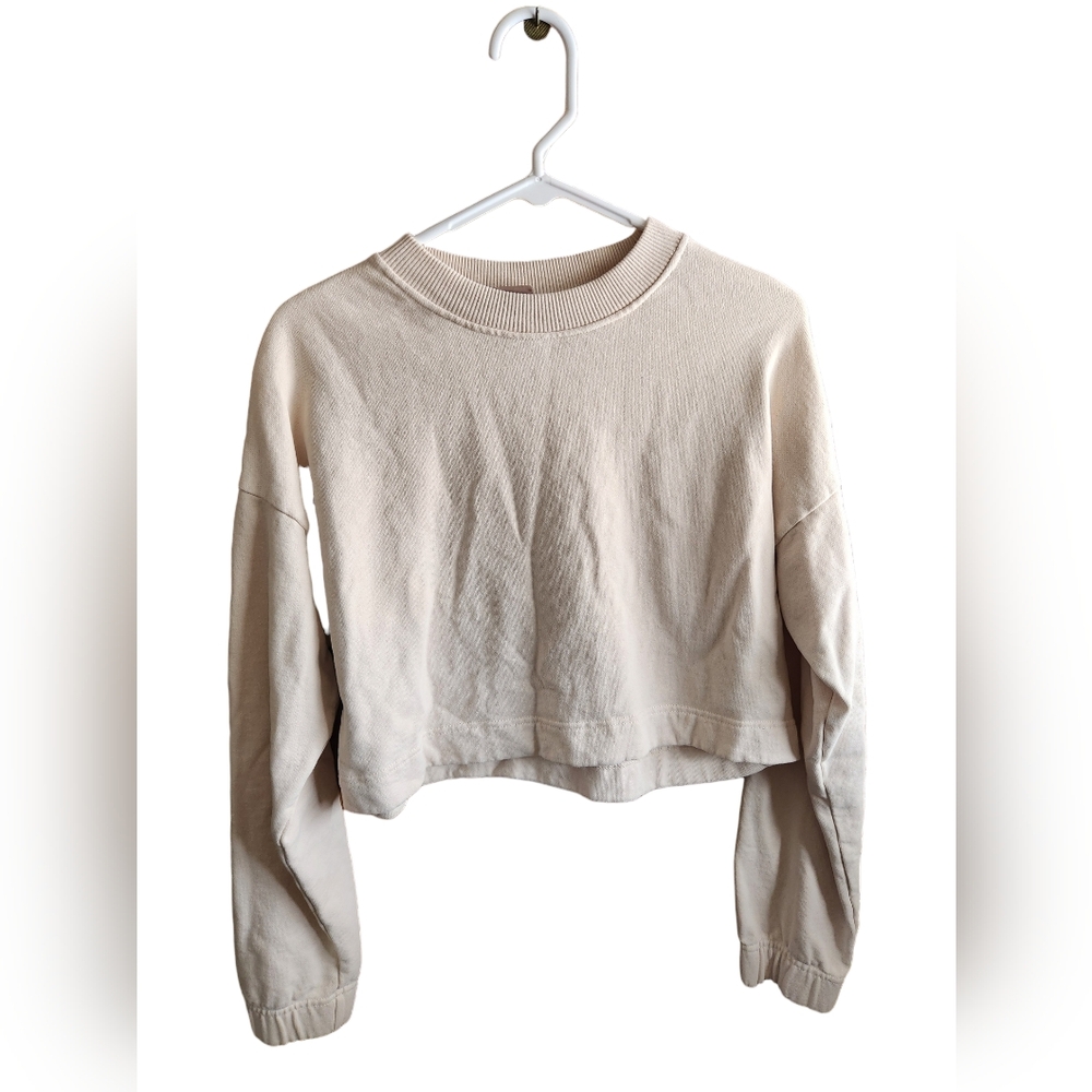 B2G1 FREE! H&M Cotton Cropped Long Sleeve Top